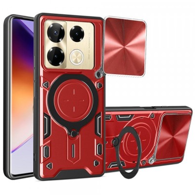 Husa pentru Infinix Note 40 Pro+, Techsuit, CamGuard Pro, Rosie foto