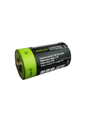 Acumulator D, HR20, Li-polimer, 4000 mAh, 1.5V cu incarcare Micro USB foto