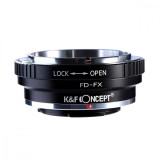 Adaptor montura K&amp;F Concept FD-FX de la Canon FD la Fuji X-Mount KF06.108