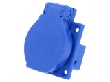 Conector Alimentare AC 2P PE 250V 16A Albastru