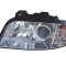 Far Audi A6 (C5), 06.2001-01.05, electric , tip bec H1+H7 , fara motoras , omologare ECE, Dreapta