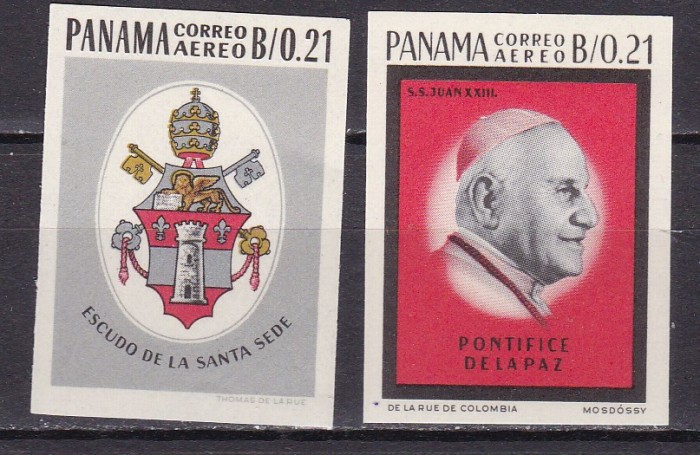 Panama 1964 religie Papa MI 765-766 MNH