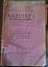 &amp;quot;Năzuința&amp;quot;, revista Liceului &amp;quot;Mihail Cogălniceanu&amp;quot;, Vaslui, an I., nr. I, 1928 foto