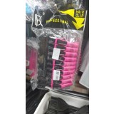 Cleme pentru păr 10 bucăți, negru + roz