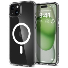 Husa iPhone 15 Spigen Ultra Hybrid MagSafe, alb foto