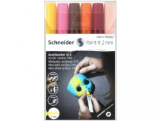 Marker cu vopsea acrilica Paint-It 310 2 mm Schneider 6 buc/set3