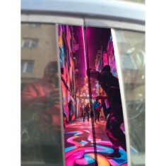 Sticker Auto Stalpi Usi Streets Dance , Autocolant Urban si Dinamic pentru Masina Ta