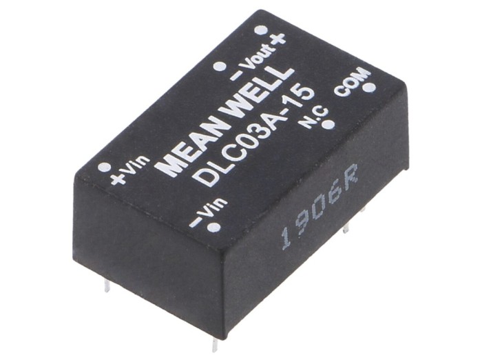 Convertor DC/DC 3W 15V și -15V