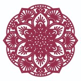 Cumpara ieftin Sticker decorativ, Mandala, Visiniu, 60 cm, 7256ST-1, Oem