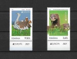 ROMANIA 2021 - EUROPA 2021, SPECII PE CALE DE DISPARITIE, TABS 2, MNH - LP 2322