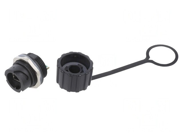 Soclu RJ45 Cat 5e Ecranat IP67 cu Capac de Protecție