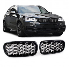 Grila sport tuning BMW X5 F15 X6 F16 DIAMOND LOOK NOU foto