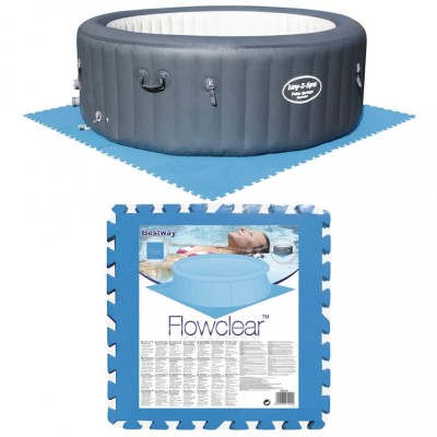 Bestway Protecții podea piscină, 8 buc., albastru, 58220 foto