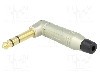 Conector jack, Jack 6,3mm, 3 contacte, tata, AMPHENOL - ACPS-RN-AU