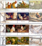 ROMANIA 2026 COCOSI - PICTURA - Serie 4 val. cu vinieta LP.2550 MNH**