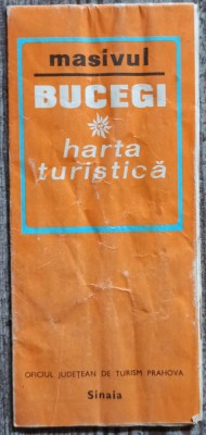Masivul Bucegi, harta turistica foto