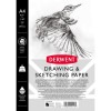 Caiet pentru schite si desen DERWENT Professional, A4, cu spira, 30 coli, 165