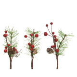 Cumpara ieftin Ornament - Berry Hanger with Pine - Red - mai multe modele | Kaemingk