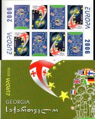 GEORGIA 2006, EUROPA CEPT, serie neuzată, MNH, carnet