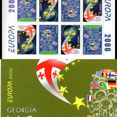 GEORGIA 2006, EUROPA CEPT, serie neuzată, MNH, carnet