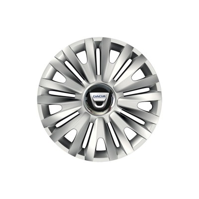 Set 4 capace roti Cu Inel Cromat Royal R15 Compatibil Cu Dacia foto