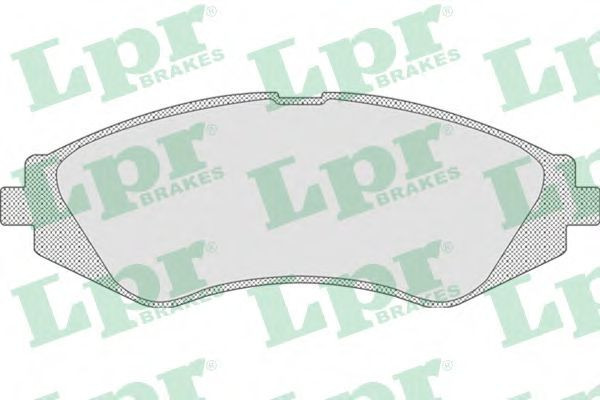 Set placute frana,frana disc DAEWOO LANOS (KLAT) (1997 - 2016) LPR 05P710