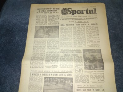 ZIARUL SPORTUL 23 DECEMBRIE 1981 foto
