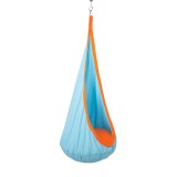 Cumpara ieftin Fotoliu balansoar suspendabil din textil albastru portocaliu Siesta 60x70x150 cm