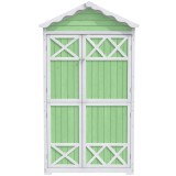 Depozit exterior pentru mobilier de grădină din lemn, Verde | Aosom Romania