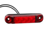 Lampă De Marcare Contur, Slim 4x Led, 12/24v, Roșu 86639, Carmotion