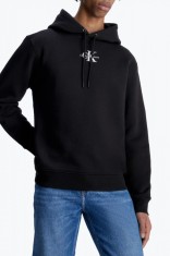 Hanorac barbati din molton cu croiala Regular Fit negru, XL foto