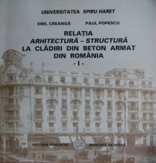 Creanga - Relatia arhitectura-structura la cladiri din beton armat din Romania