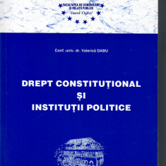 Drept constitutional si institutii politice, Valerica Dabu
