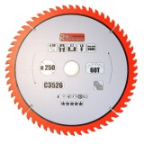 Disc circular vidia pentru lemn, 60 dinti, 250x30 mm, Richmann Exclusive