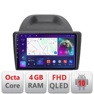 Navigatie Ford Fiesta 2012-2018 B-256 Android Ecran QLED octa core 4+64 carplay android auto KIT-256+EDT-E309V3 CarStore Technology foto