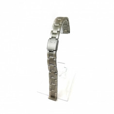 Bratara pentru ceas Argintie cu doua nuante - 12mm