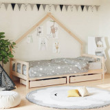 Cadru de pat cu sertare de copii, 90x200 cm, lemn masiv pin GartenMobel Dekor, vidaXL
