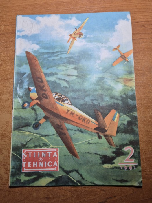 stiinta si tehnica februarie 1961-avioane romanesti,orasul bacau,locomotive