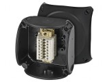 Cutie de conexiuni neagră IP66 93x93x62 mm