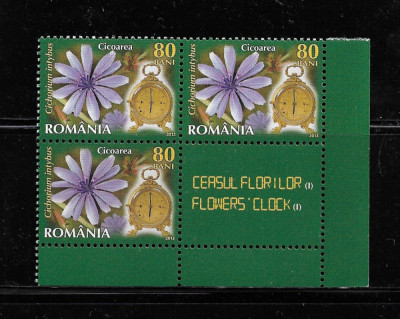 ROMANIA 2013 - CEASUL FLORILOR I - BLOC, VINIETA 2 DIN COALA DE POSTA - LP 1966 foto