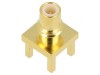 Conector Tată 50&Omega; THT PTFE Aurit Alamă