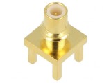 Conector Tată 50&Omega; THT PTFE Aurit Alamă