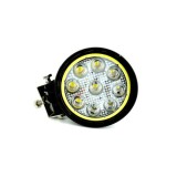 Proiector LED CH07-02 rotund 27W cu angel eyes ALB, Spot Beam 30&deg; 12/24V​ LW015 Automotive TrustedCars, Oem