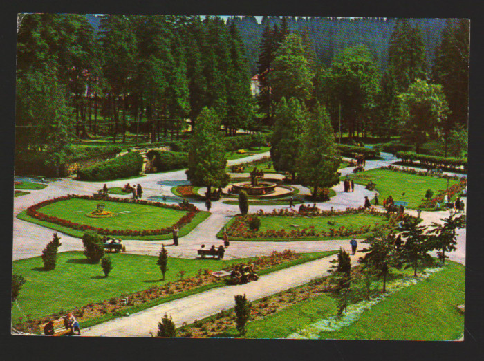 CPIB 17950 CARTE POSTALA - BORSEC. PARCUL CENTRAL