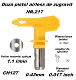 Cumpara ieftin Duza NR.217 pentru pistol airless de zugravit 0.43mm CH127