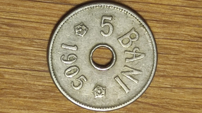 Romania - moneda de colectie - 5 bani 1905 - varianta rara fara J - impecabila ! foto