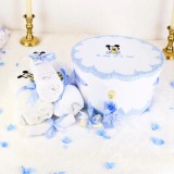 Cumpara ieftin Trusou Botez cu 8 Piese Brodat, Mikey Mouse, Culoare Albatru Deschis - TB267