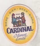 bnk div Suport de carton pentru halba/pahar bere - coaster - Cardinal