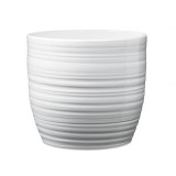 Ghiveci ceramica, Bergamo Pure diametru 13 cm, alb lucios