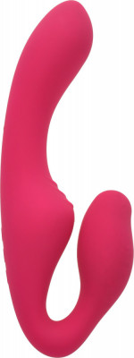 Strap On Mayra Strapless pentru Femei 10 Moduri Vibratii Silicon USB Roz Guilty Toys, Sexxify foto